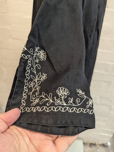 EDWARD Woman 100% Irish Linen Embroidered Tunic Top Size 1X - Picture 8 of 9