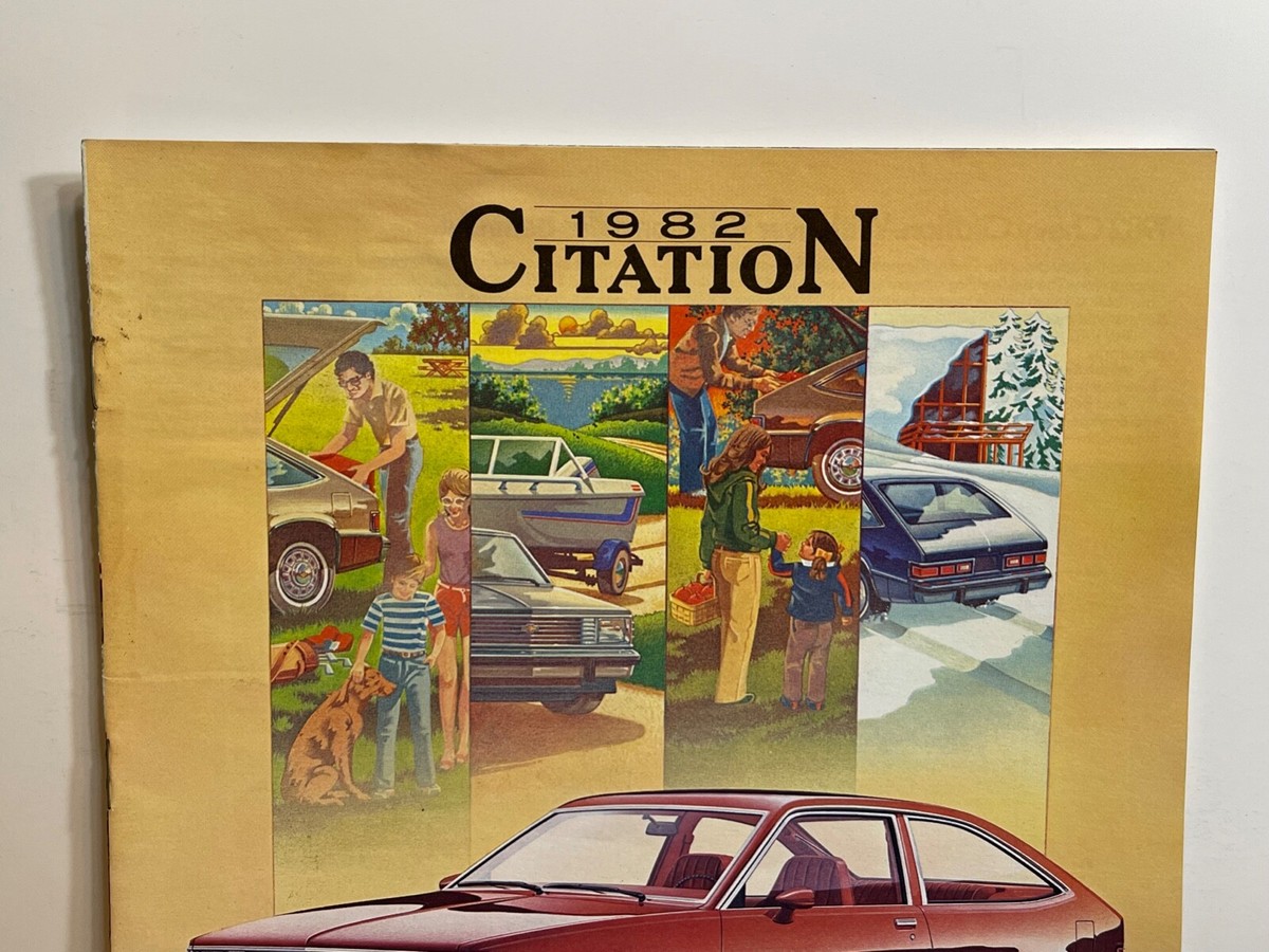 1982 Chevy Citation Cars *Original Sales Brochure* (15 Color