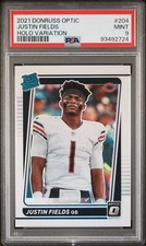 Justin Fields 2021 Donruss Optic Holo Variation RC - Rookie PSA 9 Bears Steelers