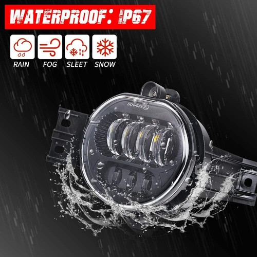 Pair Super Bright LED Fog Lights DOT Fit For 2002-2008 Dodge Ram 1500 2500 3500 - Picture 5 of 13