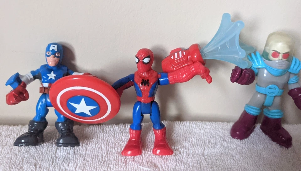 Imaginext Super Escuadrón Lote Hulkbuster Thor Iron Man Superman Capitán América Figuras Foto 4 de 4