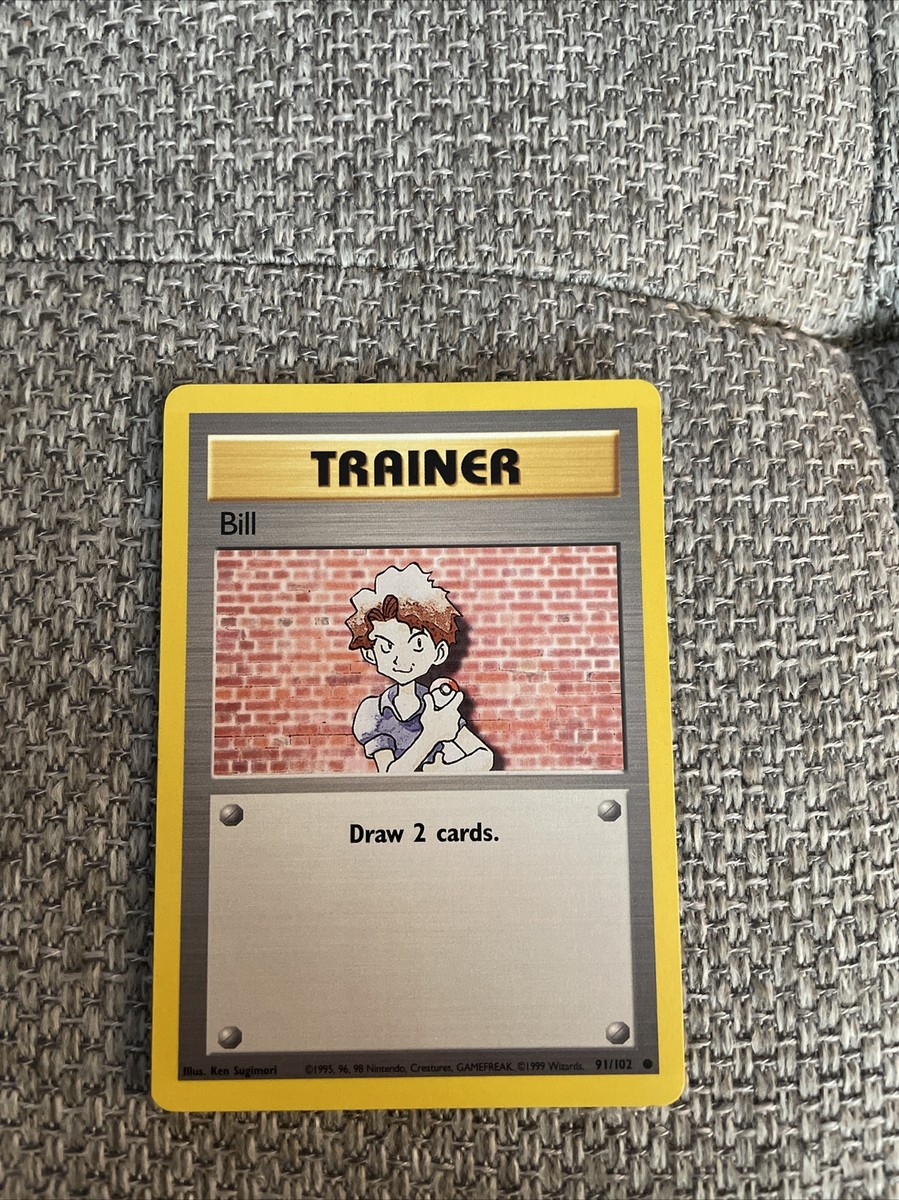 1995 Pokemon Bill Trainer Card 118/130 MINT | eBay