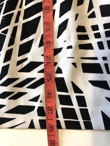 Ronni Nicole Dress Women's Sz 10 Sleeveless Sheath Black / White Tropical Print - Picture 8 of 8