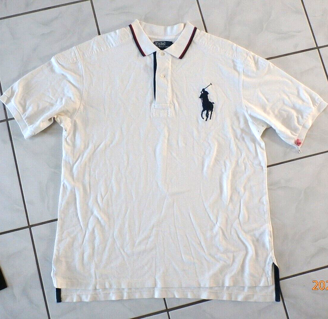Polo Ralph Lauren Polo Shirt Mens Tall XLT Ivory Big Pony E519 | eBay