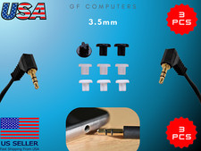 3x Pack 3.5mm Audio Port Silicone Dustproof Plug Caps Liquid Proof Cover