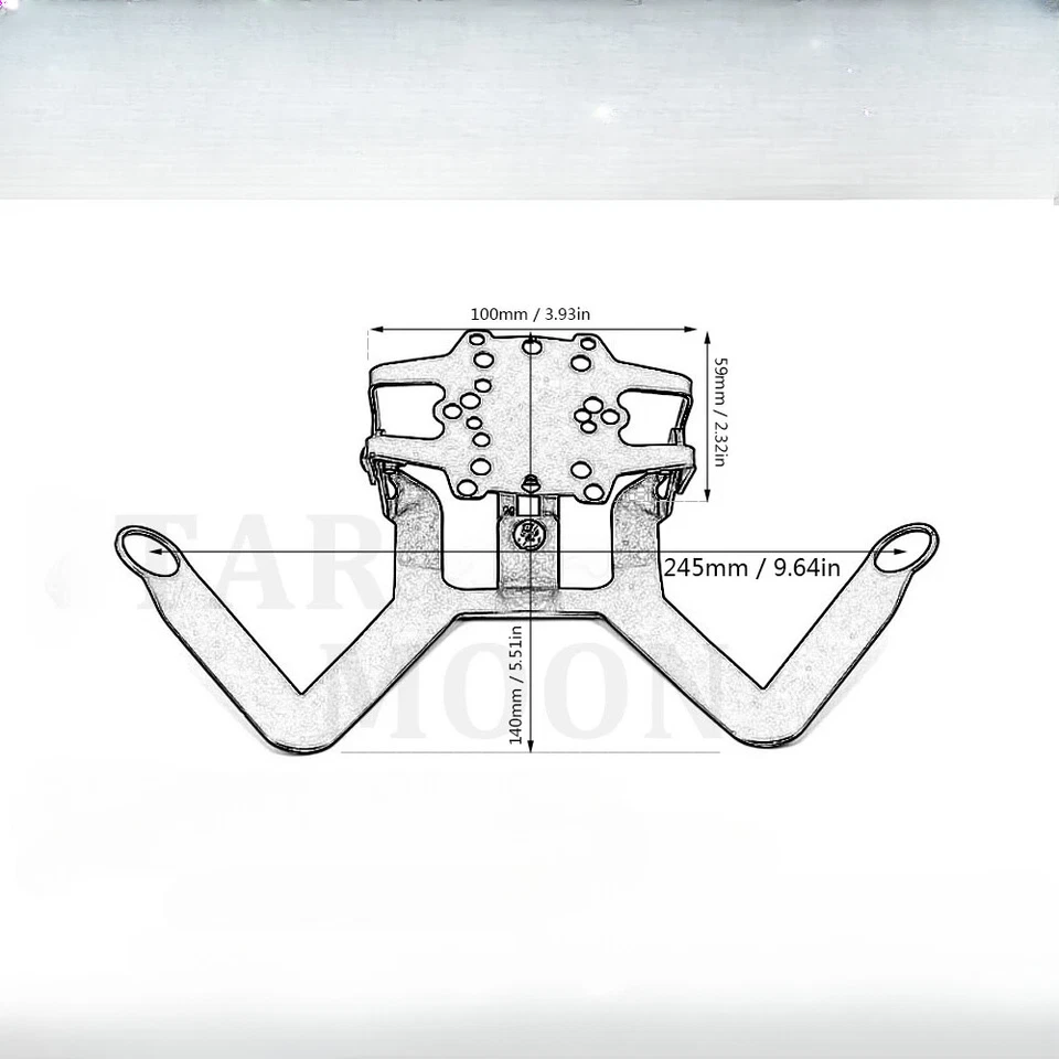 Soporte de montaje de teléfono de navegación para Ducati Multistrada 1200 2015 2016 2017 Foto 3 de 4