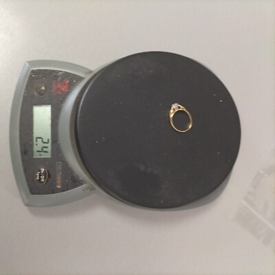 Ring 18 Karat Gold natürlicher Diamant