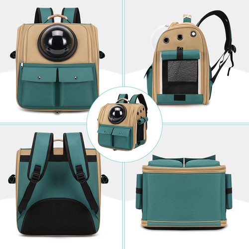 Gliese Haustier Rucksack 36x25x38 cm mit Fenster Aufbewahrung Gefaltet Werden - Bild 8 von 9