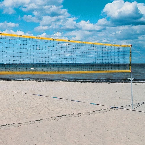 Beachvolleyball Beach Volleyball Trainingsnetz Training Netz, 8,5 x 1,0 m, Gelb