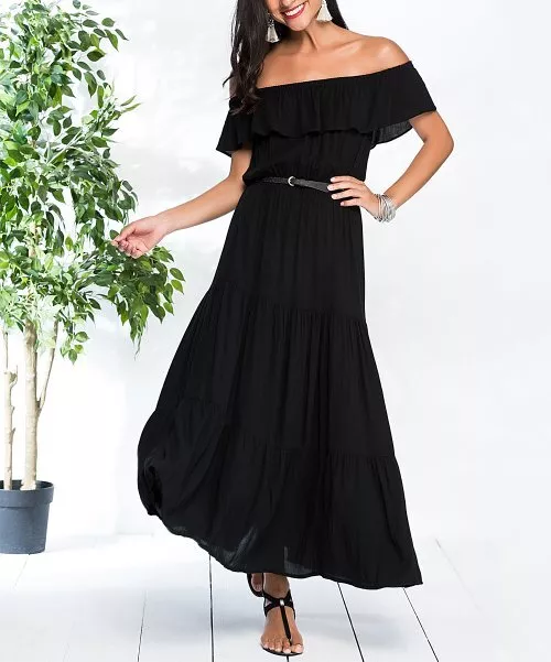 Off the hot sale shoulder peasant dress