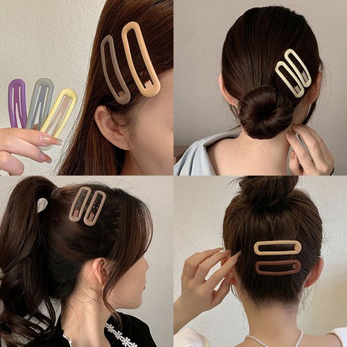 6Pcs/Set Hair Accessories Alloy Bangs Side Clips Frosted Bobby Pin Barrettes DIY - Picture 7 of 20