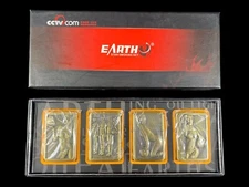Vintage Earth Star Smoking Set Risqué Girls Sports 4pc Lighters MIB SEALED