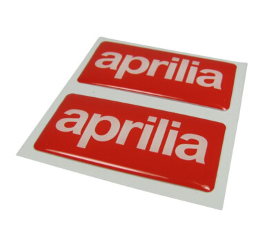 2x AUFKLEBER 3D - GEL >> FÜR APRILIA SR / RS / RSV 50 125 150 - RACING