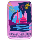 Walt Disney World Epcot Vintage Around the World in a Day Pinback Button