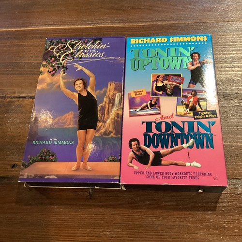 Richard Simmons VHS Workouts Stretchin’ To The Classics/Tonin’ Uptown