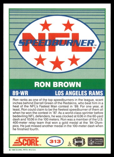 1989 Score Football 180-438 See Scans FACTORY SET BREAK Most NM/MT Pack Fresh! - Picture 349 of 395