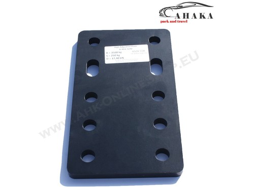 Anhängerkupplung Anhängerkupplung Kugel AHK Fallplatte Höhenversteller 5x45 (-45/-90/-135 mm) + Schrauben - Bild 7 von 8