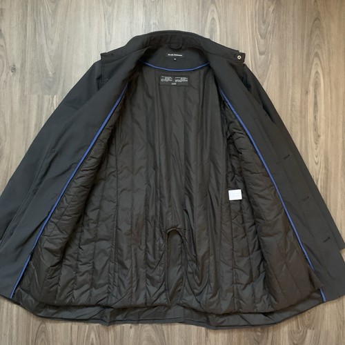 Club Monaco Lined Long Coat Mens Black Medium Cotton Polyester - Picture 4 of 11