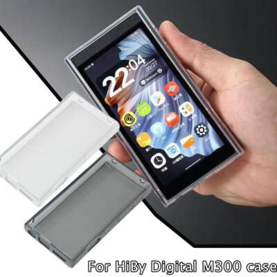 Soft Clear TPU Protective Shell Skin Case Cover for HiBy Digital M300 H4S7 A8O9