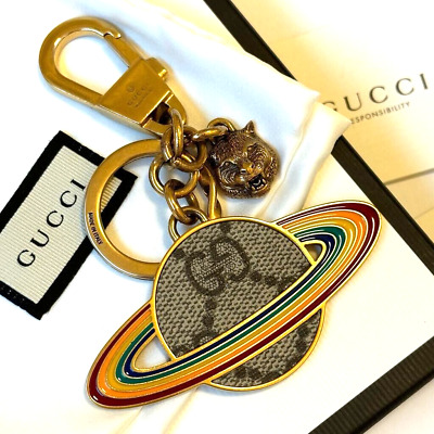 GUCCI Saturn Tiger Keychain Key ring holder Bag Charm GG GUCCI Saturn Tiger Keychain Key ring holder Bag Charm GG