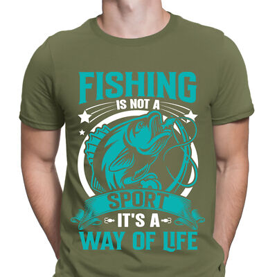 Angeln ist kein Sport, es ist eine Lebensweise lustig Angeln Fisch Herren T-Shirts #F#D