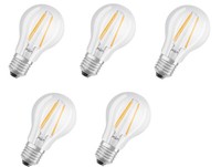 5X Osram Led Daylight Sensor Filament E27 4W = 40W Kaltweiß Eek:F (Spekt A-G)