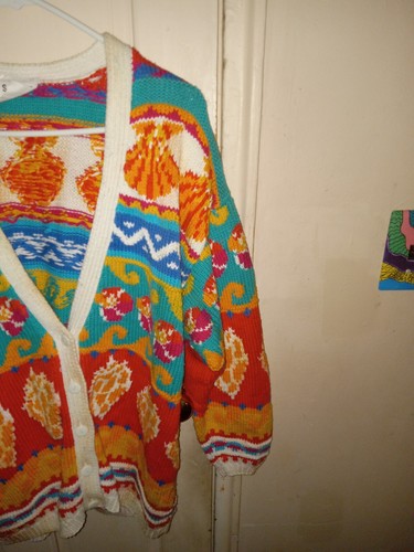 Vintage 1980er Jahre Damen Strick Cardigan Pullover (Beispiel: Nicht zu verkaufen Etikett)... - Bild 4 von 16