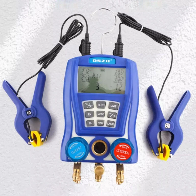 WK-6889 Digital Manifold Gauge Refrigeration Vacuum Gauge Pressure Tester Meter - Image 3 of 4