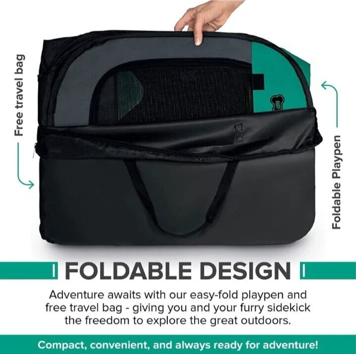 Perrera portátil plegable para perros/gatos/cachorros para mascotas 29x 29 X 17 Foto 3 de 4