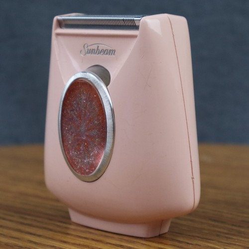 Vintage Lady Sunbeam Elektrorasierer LS-6 pink integriertes leichtes & hartes Reiseetui - Bild 8 von 23