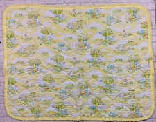 Vintage Chix By Dundee Country Sunshine Baby Blanket Quilt Made In USA 1978