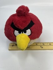 Angry Bird Plush Stuffed Animal Red 8" Inches Commonwealth Toy No Sound 2010