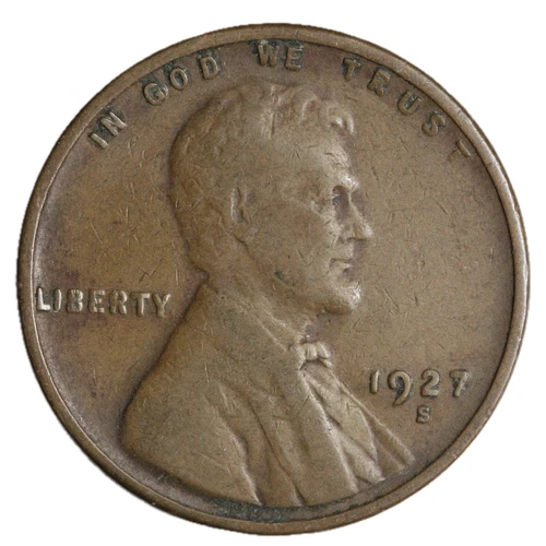 1927-S Lincoln Wheat Cent Penny Better Grade Complete Your Album!!