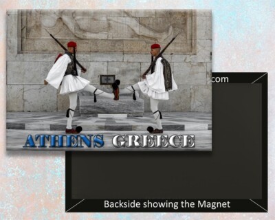 The Evzones Guards Athens Greece Handmade 3.25'' x 2.25'' Fridge Magnet  (PMD10038