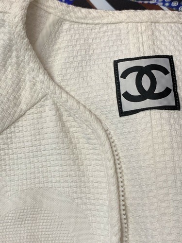 Chanel Cotton White Jacket, 100% cotton, size FR40 - Picture 11 of 11