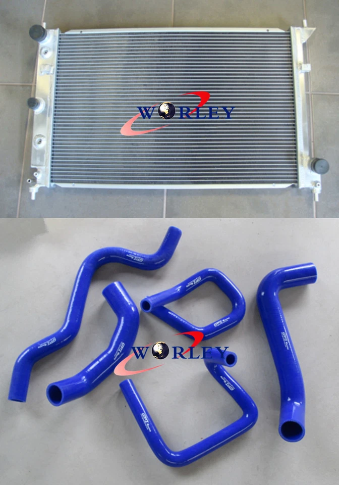 Radiador y manguera de aluminio turbo rojo para Ford Falcon BA BF V8 Fairmont XR8 y XR6 Foto 2 de 4