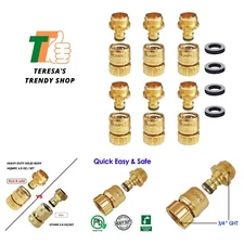 Innovative 200 PSI Quick Connect Brass Hose Connectors - Safe Drinking Water