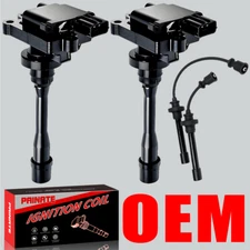 Brand 2X OEM Ignition Coil & Wire For Mitsubishi Lancer Eclipse 2.0L 2.4L UF295 
