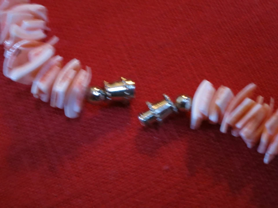 ~ COLLAR CORAL/CONCHA ~ 16" Foto 4 de 4