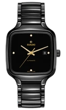 New Rado True Square Automatic Diamonds Black Dial Men's Watch R27078722