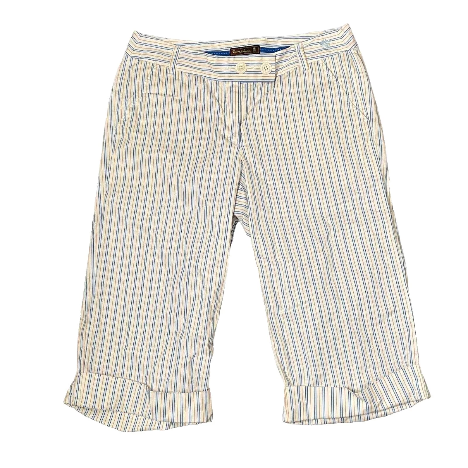 Pantalones cortos a rayas de mezcla de algodón Tommy Bahama para Mujeres