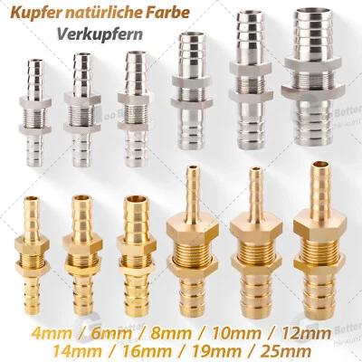 GOO BETTER Tank Benzin Schlauchtülle Schlauchanschluss Doppelseitig Mutter Gewinde Gerade