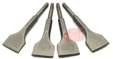 4pc ROTARY HAMMER DRILL SDS-PLUS BITS CHISEL SET GROOVE CONCRETE FLAT