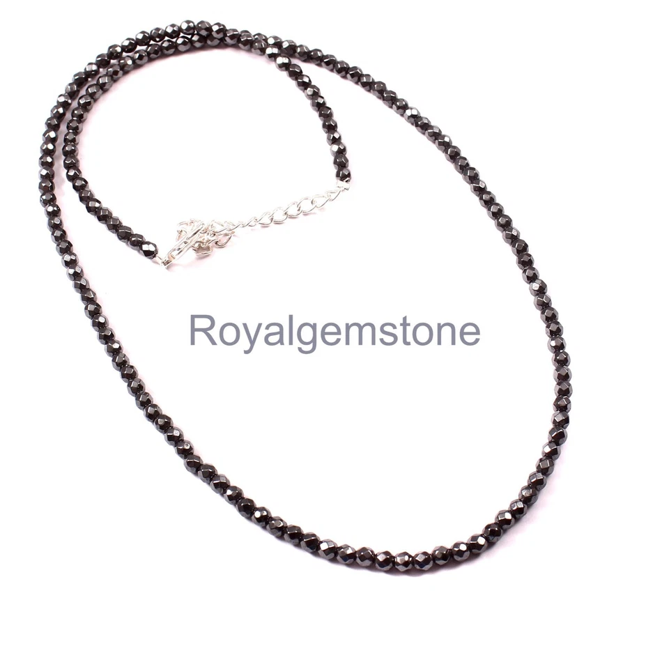 AAA + Cuentas Rondelle Facetadas Diamante Negro Calidad Superior Cuentas Diamante Cuentas Negras Foto 3 de 3