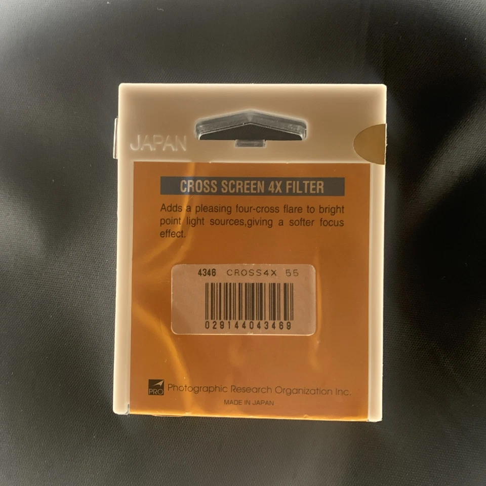 Promaster Cross Screen 4x (4 points) Star Filter 55mm Made in Japan - Image 2 of 4