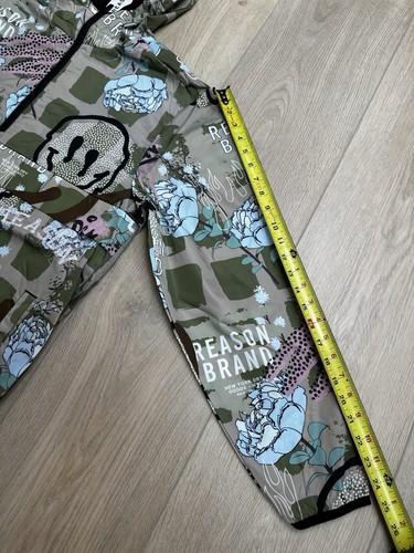 Neu mit Etikett L Reason schmelzende Smilies und Blumen Allover Hoodie Windbreaker Jacke $ 59 - Bild 11 von 11