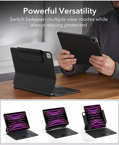 ESR Rebound Series Magnetic Keyboard Case For iPad Pro 12.9 Black. Free Shipping - 第 6/14 張圖片