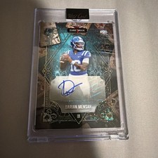 Darian Mensah Auto Rare PRC Miami Hurricanes NFL Prospect Rare Blue Ink Auto 1/4