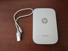 HP Sprocket Portable Photo Printer X7N07A with Charging Cable - TESTED