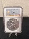 2012 (W) Silver Eagle $1 NGC MS70, Early Releases -Gold Star Label